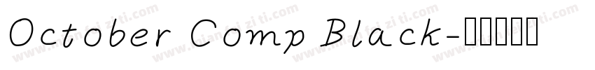 October Comp Black字体转换